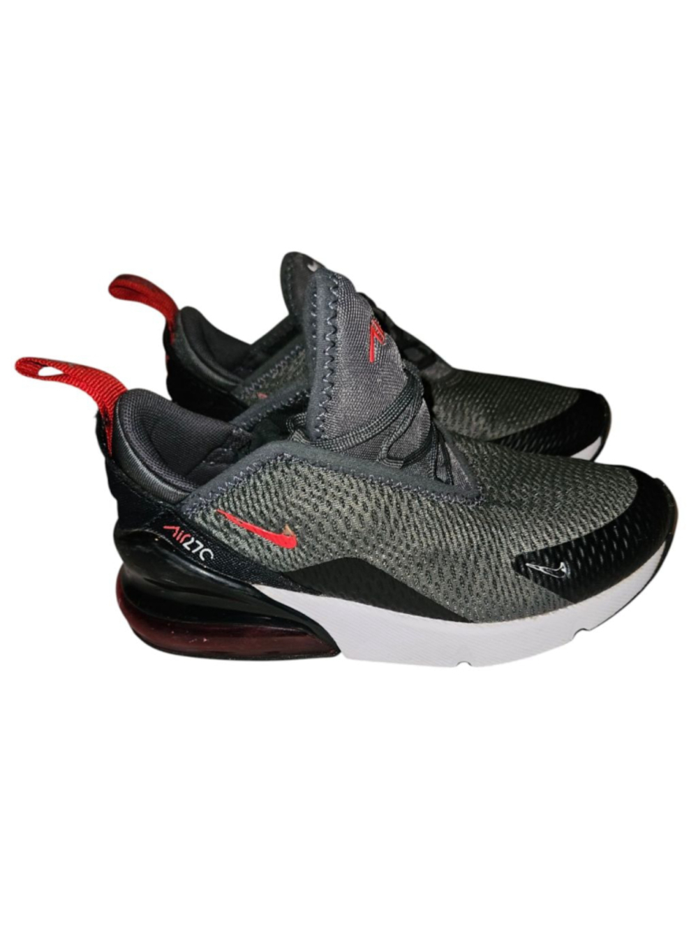 Nike Air Max 270 PS 'Iron Grey University Red' Boys size 13C
